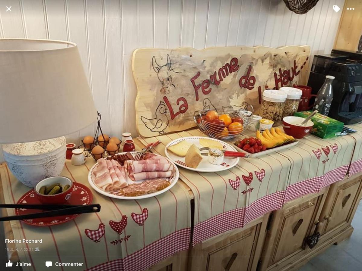 La Ferme De La-Haut B&B Le Haut-du-Them Экстерьер фото
